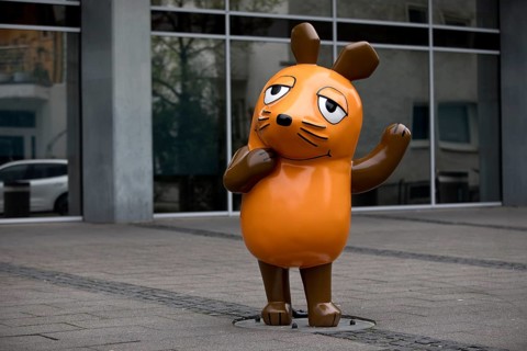 Mouse memorial from the television program of the same name on Apellhofplatz in front of