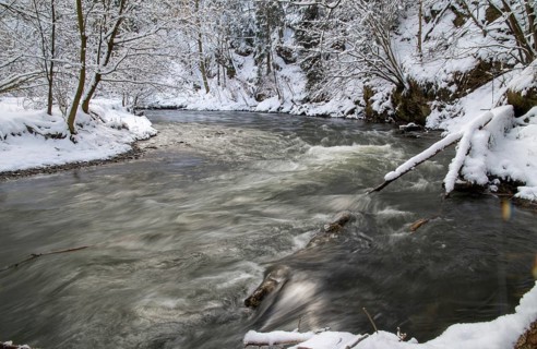 Germany, Greiz, Göltzschtal, Thuringia, Thuringia, landscape, snow, Vogtland, winter