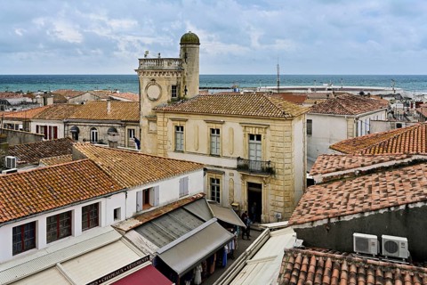 Former Town Hall Hôtel de Ville, Saintes-Maries-de-la-Mer, Camargue, Southern France, France