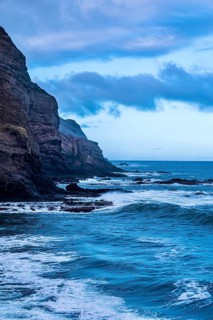 Stormy Atlantic off Alojera, La Gomera, Spain