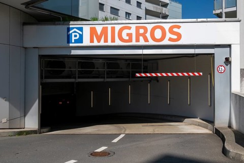 Migros car park, Goldau, Switzerland