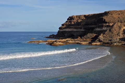 Rocky coast, Los Molinos, Fuerteventura, Canary Islands, Spain