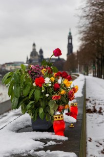 On February 13 and 14, 1945, Dresden was heavily destroyed in 3 Allied bomber raids. Every year,
