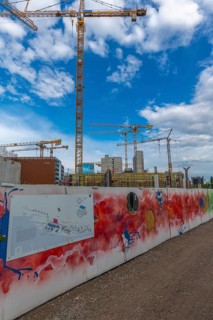 Overseas island, future urban district on the Weser, Hanseatic city of Bremen, urban development,
