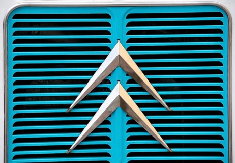 Detail radiator, Citroën type H pickup truck, Borgå, Porvoo, Finland