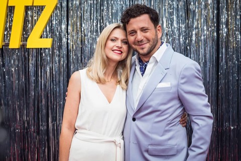 Felix Banaszak and woman Charlotte Obermeier at Kaulitz & Kaulitz season 3, premiere at Delphi