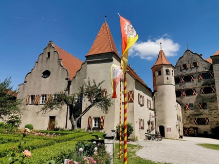 Castle, Harburg Castle, Harburg, Donau-Ries District, Swabia, Bavaria, Germany