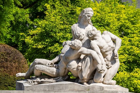 Monument aux Morts, Mother Alsace, Place de la Republique, Republic Square, Strasbourg, Alsace,
