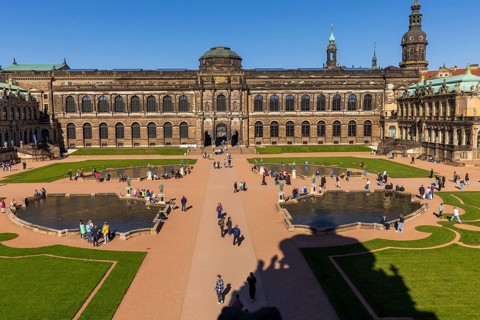 Dresdner Zwinger, Lustgarten, Dresden, Saxony, Germany