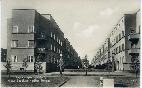 Magdeburg, residential development, Wilhelmstadt, Harbker Straße, Neues Bauen, Johannes Göderitz,