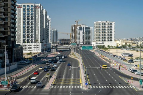 Road transport multi-lane roads, Dubai, United Arab Emirates, UAE
