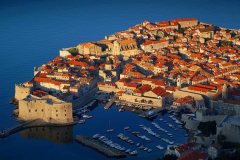 Croatia, Dubrovnik, twilight, Dalmatia