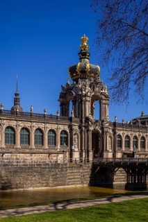 Dresdner Zwinger, Kronentor, Dresden, Saxony, Germany