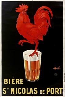 Advertising poster, beverage advertisement, advertising poster from 1933 for the beer beer St.