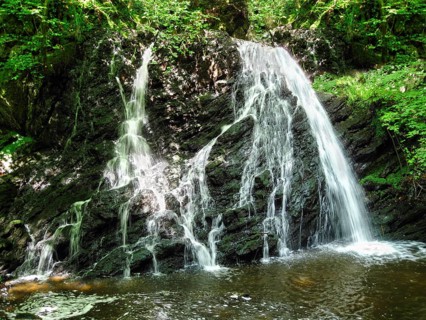 Fairy Glen Falls, Rosemarkie on the Black Isle, magical atmosphere, motion blur, Fortrose, Scottish