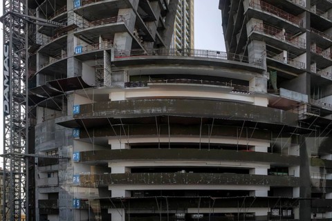 New construction site floors, Dubai, United Arab Emirates, UAE