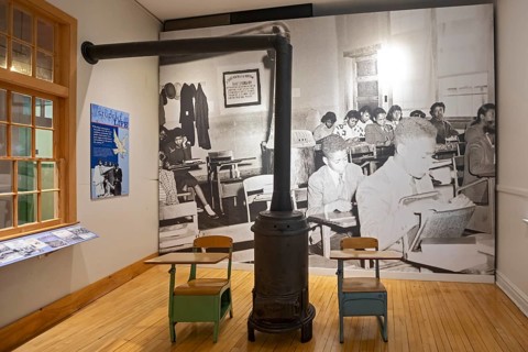 Farmville, Virginia - The Robert Russa Moton Museum. High school students went on strike here in