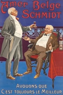 Advertising poster, beverage advertisement, advertising poster from 1905 promotes herbal bitter