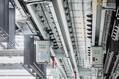 Cleanroom at Infineon Technologies AG's new Smart Power Fab in Dresden on 10 June. The Smart Power