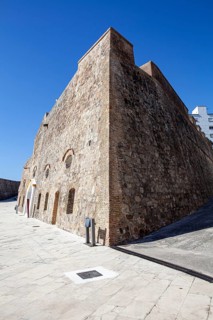 Revellin from the San Pablo angle, Royal walls of Ceuta, Spain, North Africa