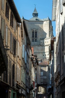 Villefranche de Rouergue. City of Art and History. Collegiale Notre Dame. Aveyron. Occitanie.