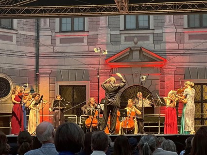 Open air concert at Brunnenhof der Residenz, Munich, Upper Bavaria, Bavaria, Germany