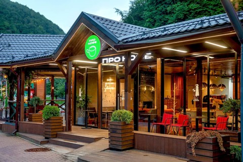 Cafe. Rosa Khutor. Sochi. Russia
