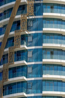 Glass Facade Building, Dubai, United Arab Emirates, UAE
