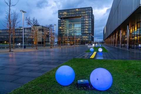 The Ruhr Tech Campus Essen, formerly the Thyssenkrupp Campus, headquarters of Thyssenkrupp,