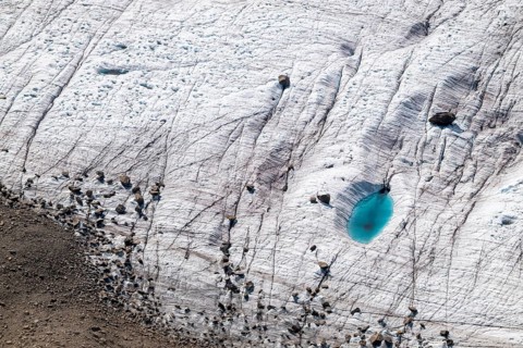 Glacier, blue ice, detailed view, Switzerland
