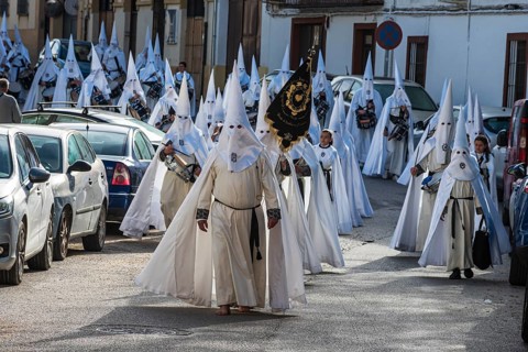 Semana santa procession, holy week before easter, Ubeda, Unesco heritage city, Andalusia, Spain
