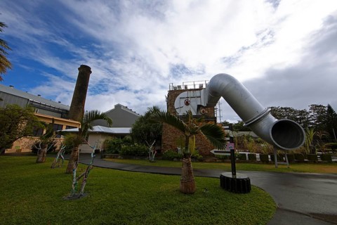Museum L'Aventure du Sucre, sugar museum, former sugar cane factory, Beau Plan, Pamplemousses