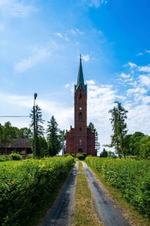Protestant Church of St Peter and Paul from 1866 in Gross Lassowitz, Polish: Lasowice Wielkie,