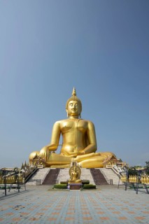 Largest Buddha statue in Thailand (Luang Pho Yai: the statue shows Buddha in the so-called