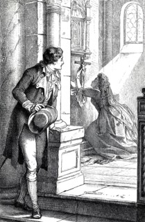 The prince and the girl in devotion, Friedrich Schiller, chronicle of the Thirty Years' War,