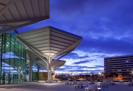 Train and subway hub recently opened in Valdebebas, an emerging and fast growing city well