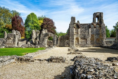 Ruins of Winchester Castle, Winchester, Hampshire, England, United Kingdom