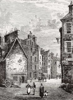 Bristo Port, Edinburgh, Scotland, 1820