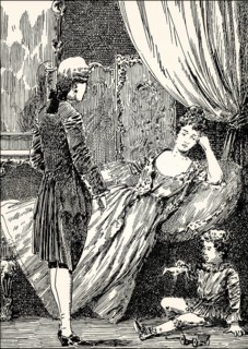 Aurelie and Wilhelm, scene from the novel Wilhelm Meister's Apprenticeship, Wilhelm Meisters