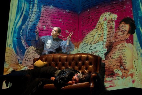 Kate Strong (Mary Shelley), FRANKENSTEIN (after Mary Shelley), photo rehearsal on 20.03.2025 at the