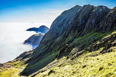Snowdon Massif, Snowdon Range, Snowdonia, North Wales, UK