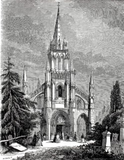 Exterior view of the Notre-Dame de Bonsecours Basilica, Église de Bon-Secours. It is located in the