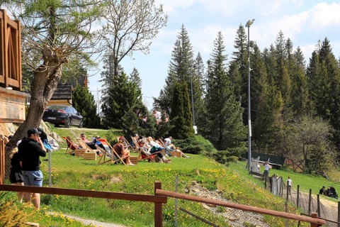 Picture shows the Gubalówka Hill in Zakopane, Poland, the Gubalowka is known for its panoramic view
