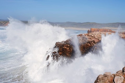 Surf on the Rocky Coast, Carrapateira, Parque Natural do Sudoeste Alentejano e Costa Vicentina,