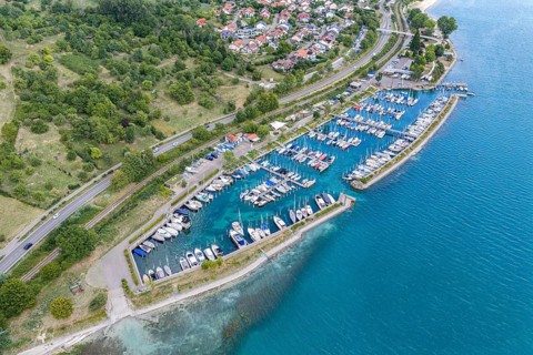Lake Constance near Sipplingen. marina. Sipplingen, Baden-Württemberg, Germany