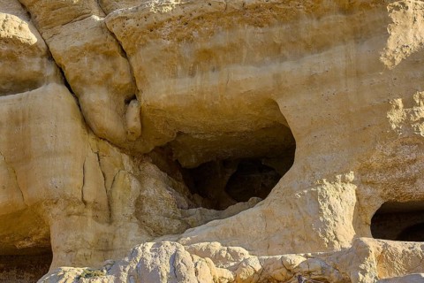 Neolithic caves, former hippie paradise, naturally formed sandstone cliffs with large caves and