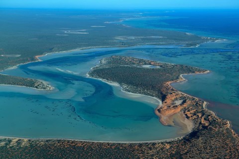 François Péron National Park, aerial view, near Denham, Shire of Shark Bay, State of Western