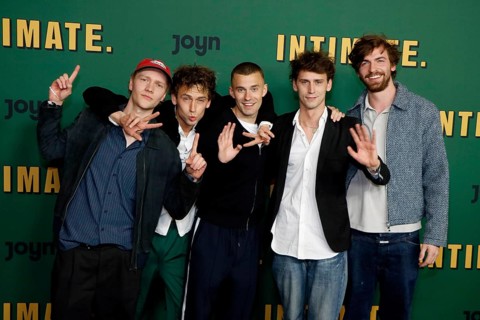 Bruno Alexander, Emil Belton, Leo Fuchs, Oskar Belton and Max Mattis at the premiere of season 2 of