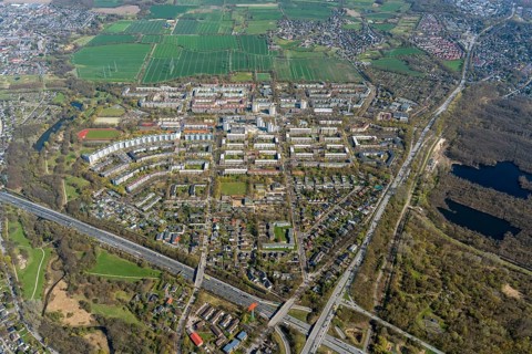 Mümmelmannsberg, Hamburg, Billstedt, settlement, large housing estate, housing, apartment blocks,