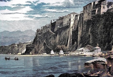 Area of Tasso's birthplace, Torquato Tasso born 1544 in Sorrento, near Naples, Italy, was an